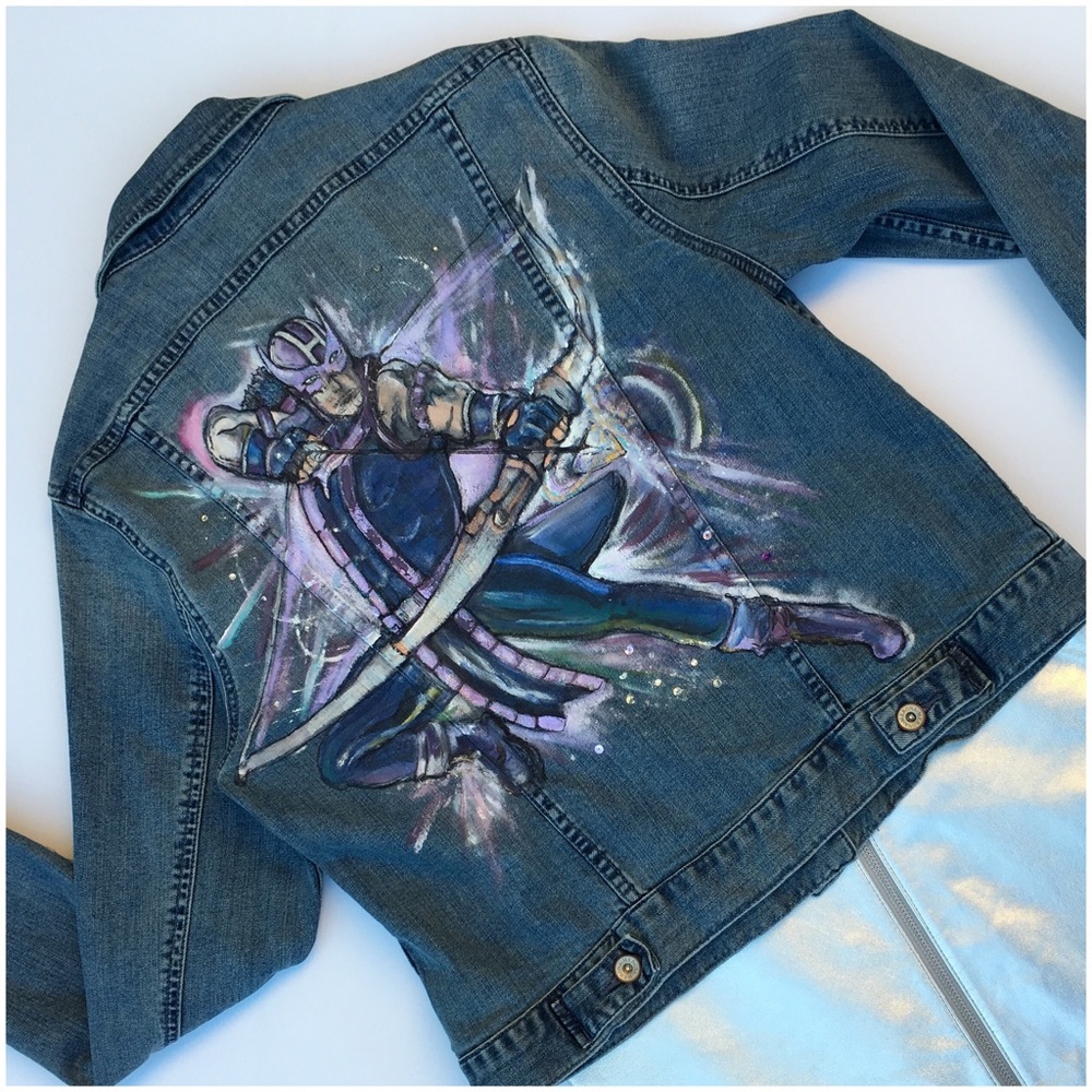 Marvel Avenger Hawkeye Jean Jacket